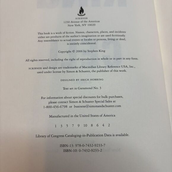 Cell by Stephen King (2006, Hardcover) - Picture 3 of 3